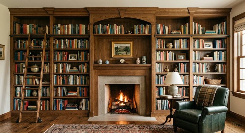 Fireplace Cabinet Installation in Woodbridge, VA