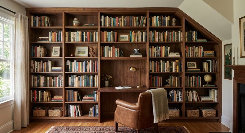 Built In Bookcase Installation in Frederick, MD